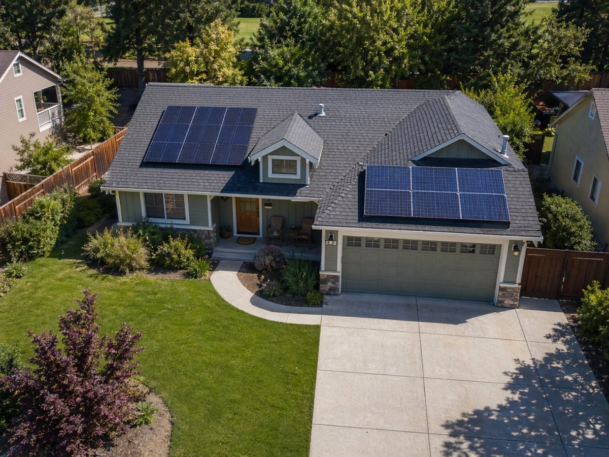 Solar panels and new roof